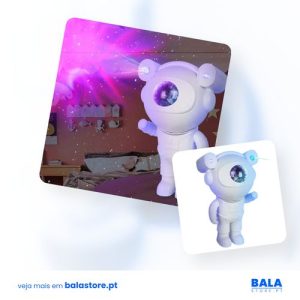 Astronauta Projetor de Luz com Bluetooth